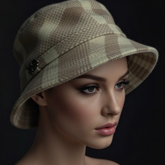 Burberry Wool hat from the Philip Treacy collection Rare Vintage stock New cond